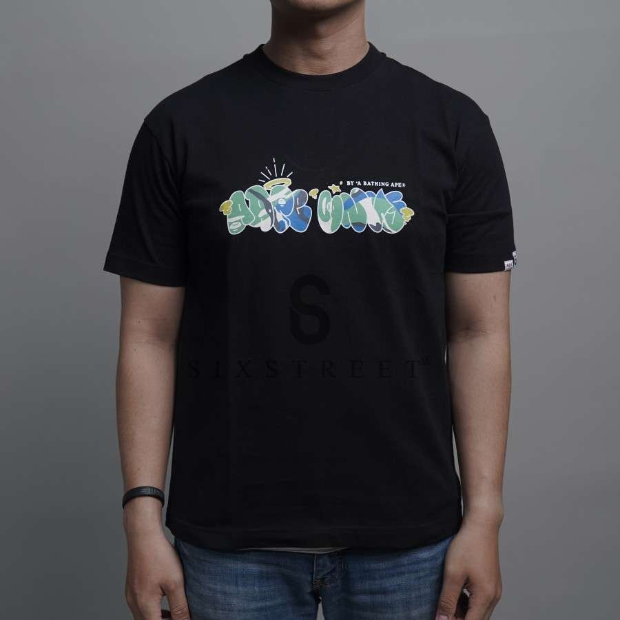 AAPE Tee Logo Grafity Black