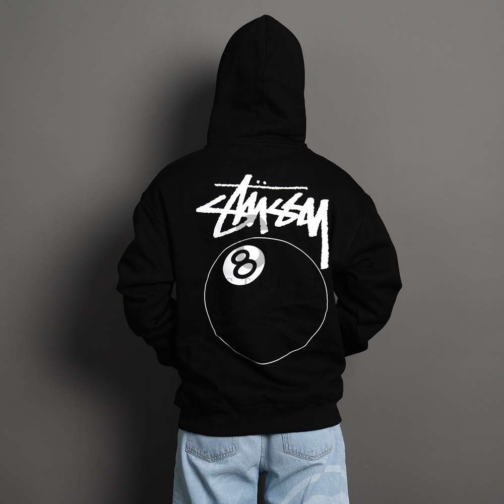 STUSSY Hoodie Eightball Black