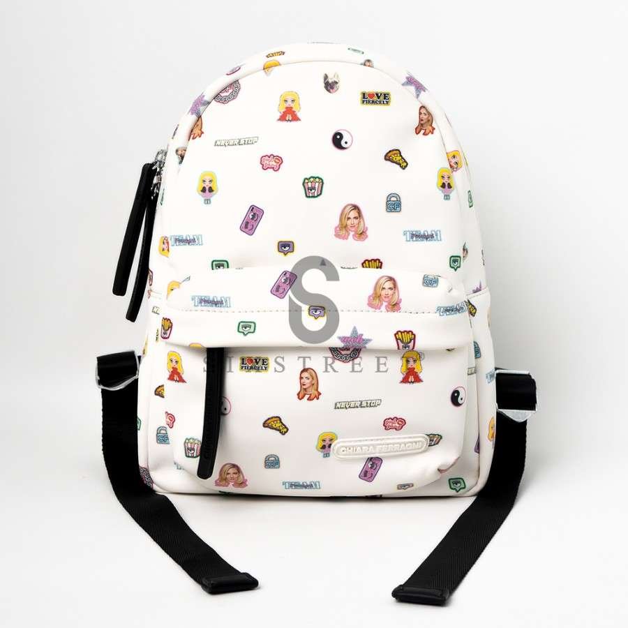 CHIARA FERRAGNI Small Backpack Sticker Nylon