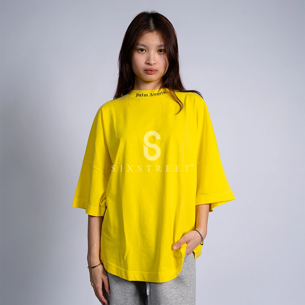 PALM ANGELS Tee Classic Logo Yellow