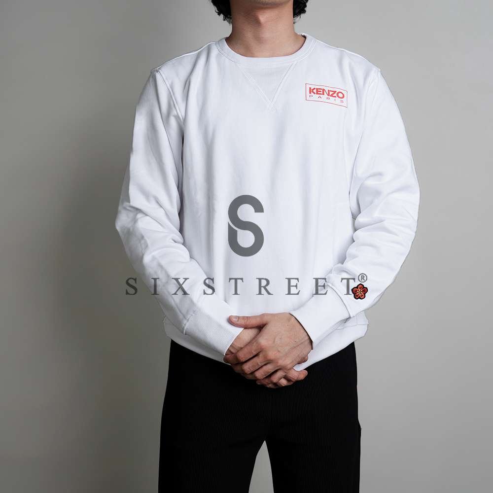 KENZO Sweater Paris Boke Logo White
