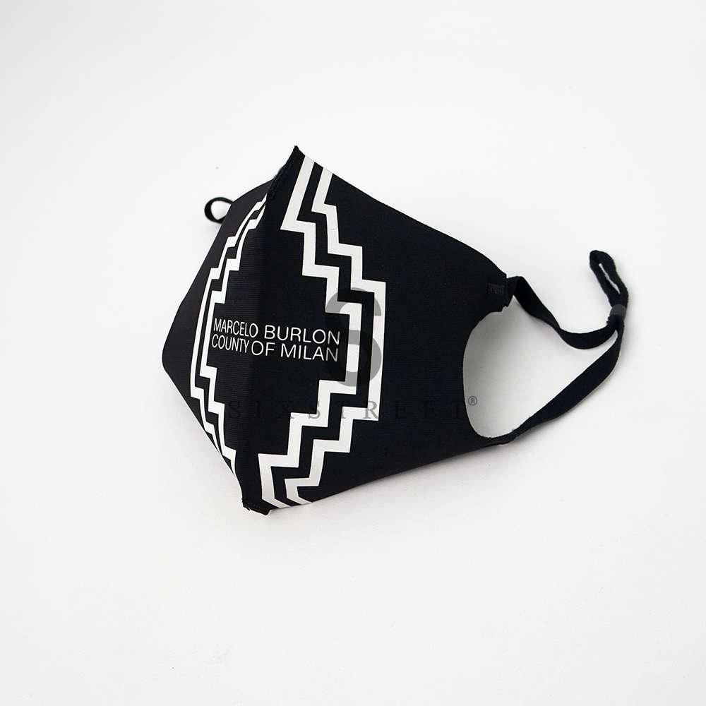 MARCELO BURLON Mask ThreePack Black Active