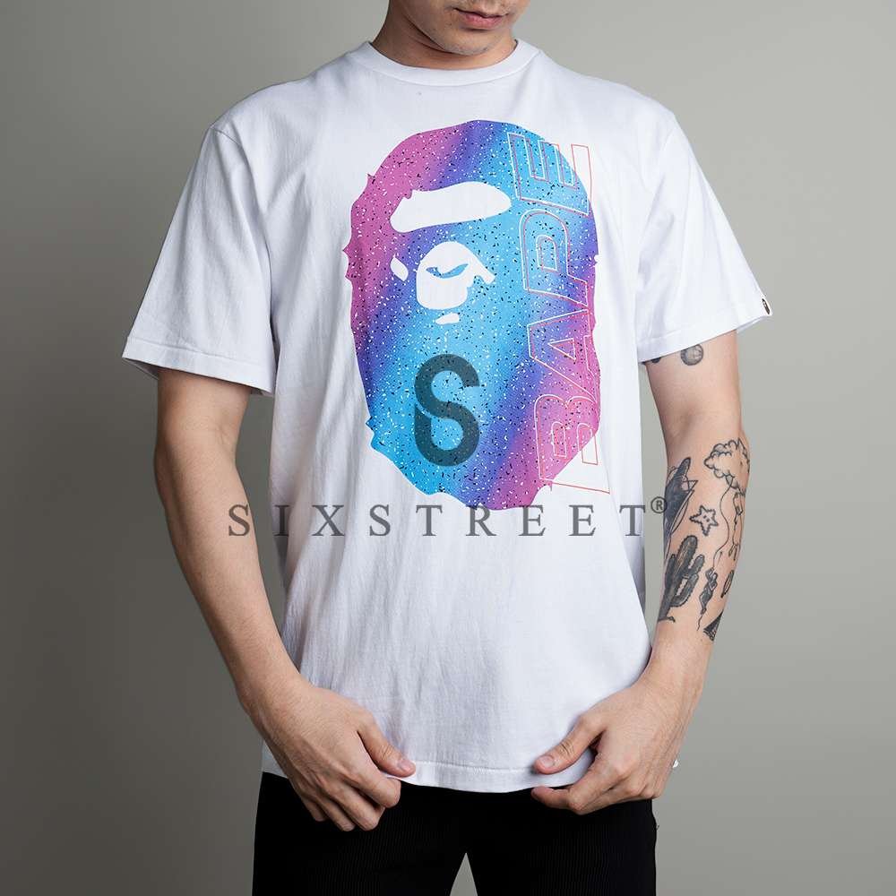 BAPE Tee Electro Neon White