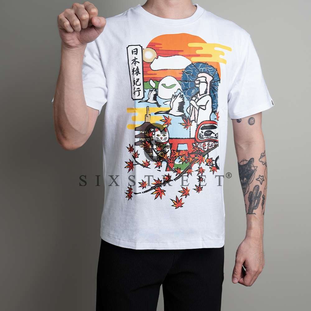 BAPE Tee Japan Culture Ape Head FW23 White