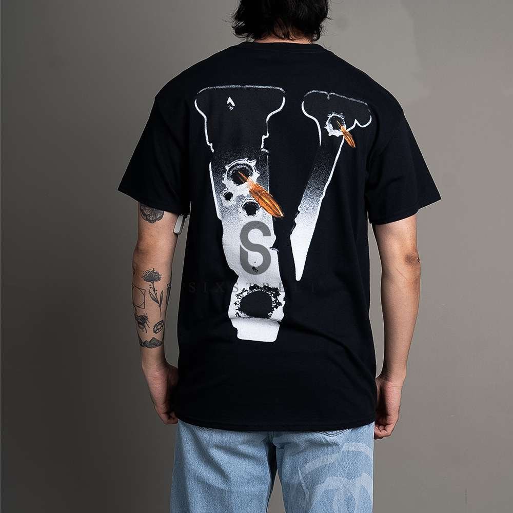 VLONE Tee Pop Smoke Hawk Em Black