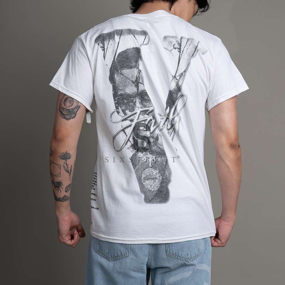 VLONE Tee Pop Smoke Faith King Of NewYork White