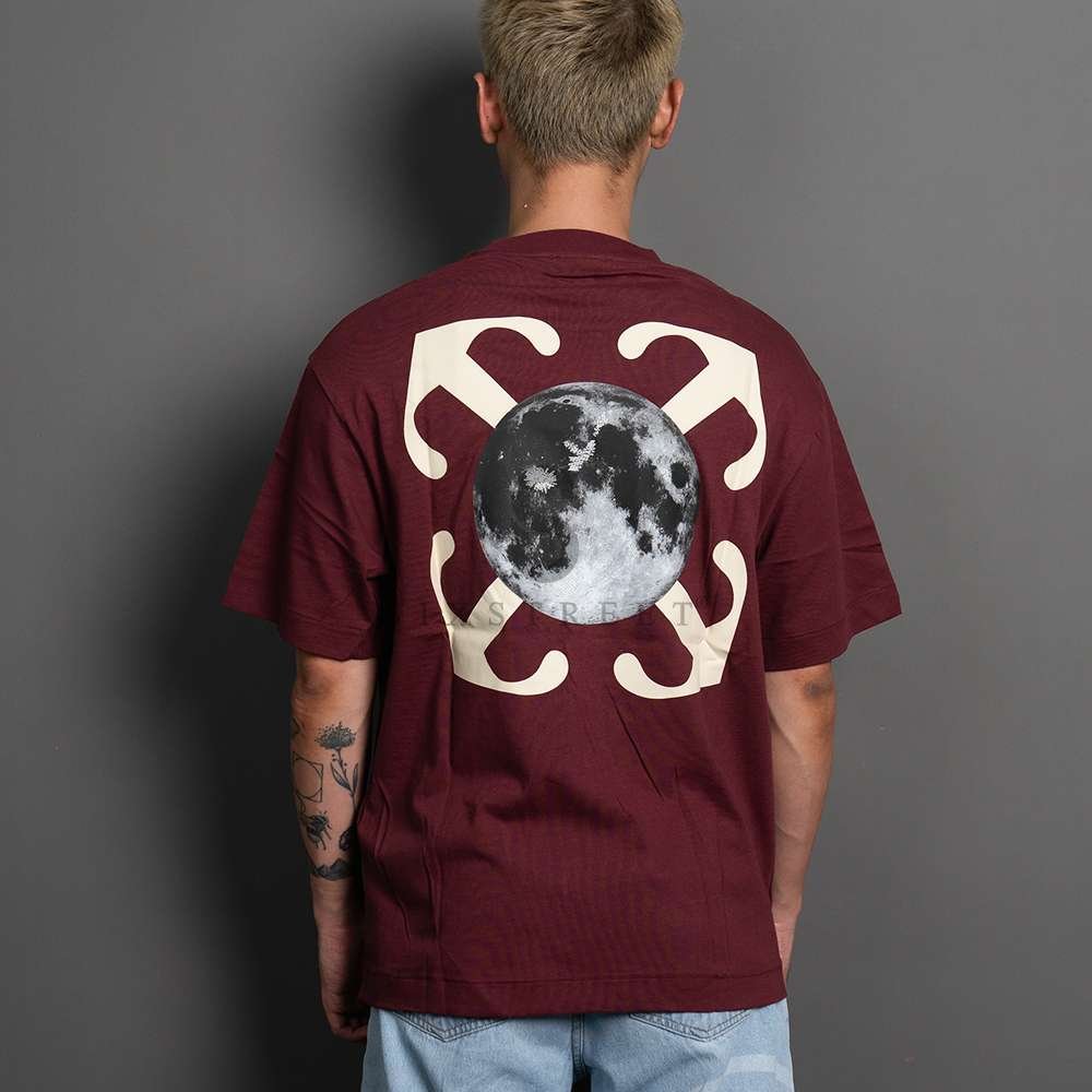 OFF WHITE Tee Moon Arrow Skate Fig Multicolor