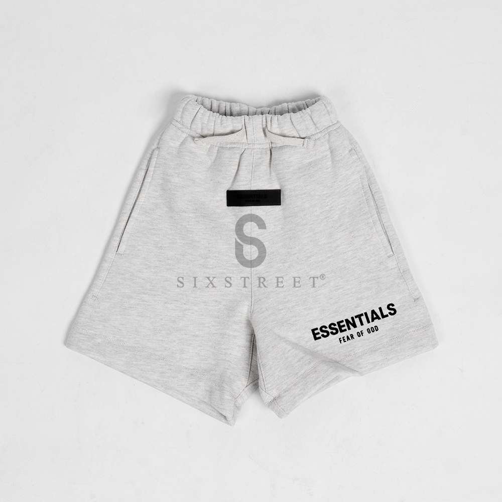 ESSENTIAL KIDS Sweatshort Flocked Light Oatmeal