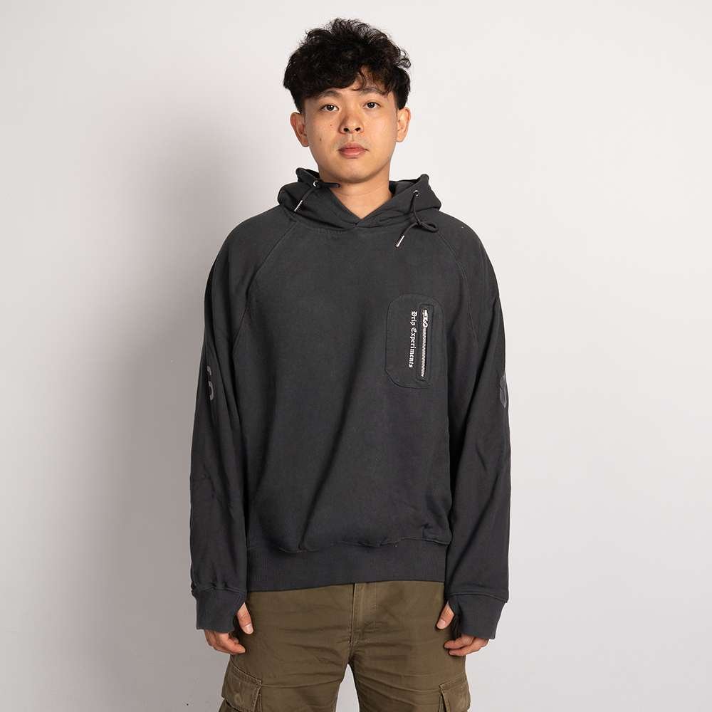SIXSTREET Hoodie Drip Lab Staff Step Stone Grey