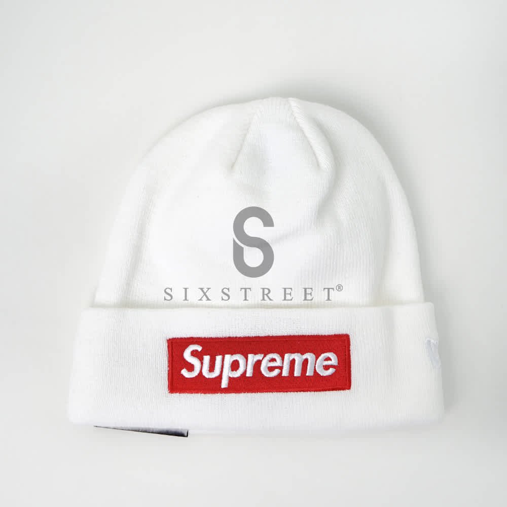 SUPREME Beanie New Era Box Logo (FW21) White