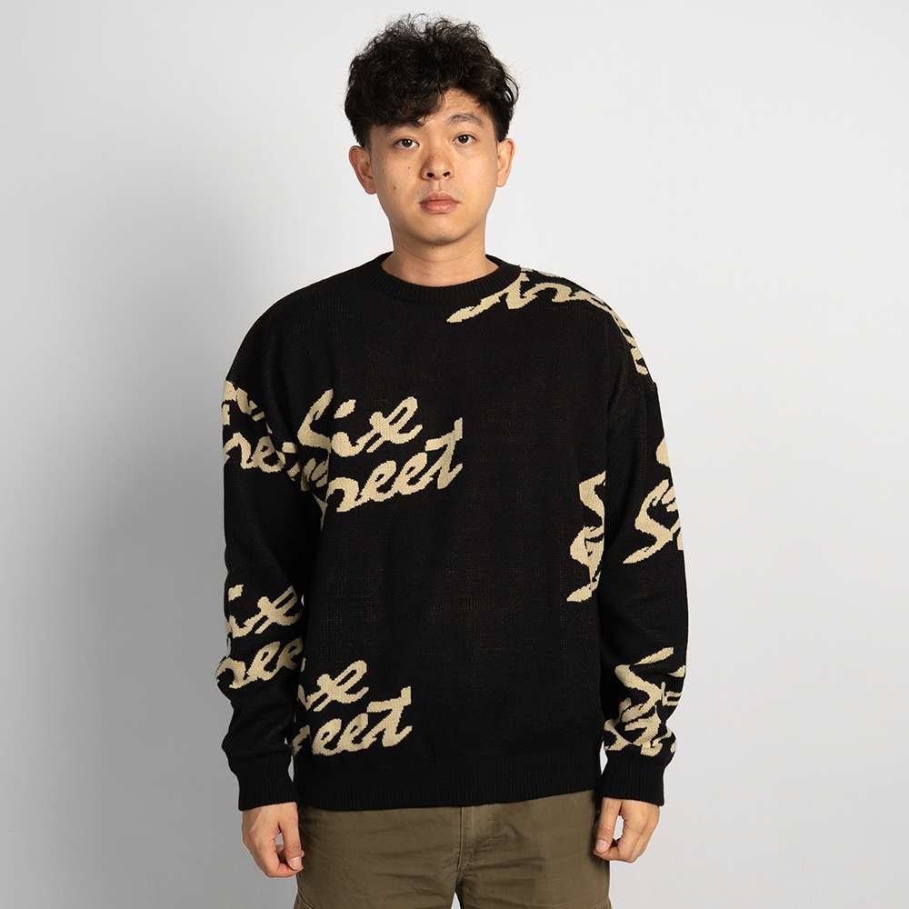 SIXSTREET Crewneck Knit Beverly Black
