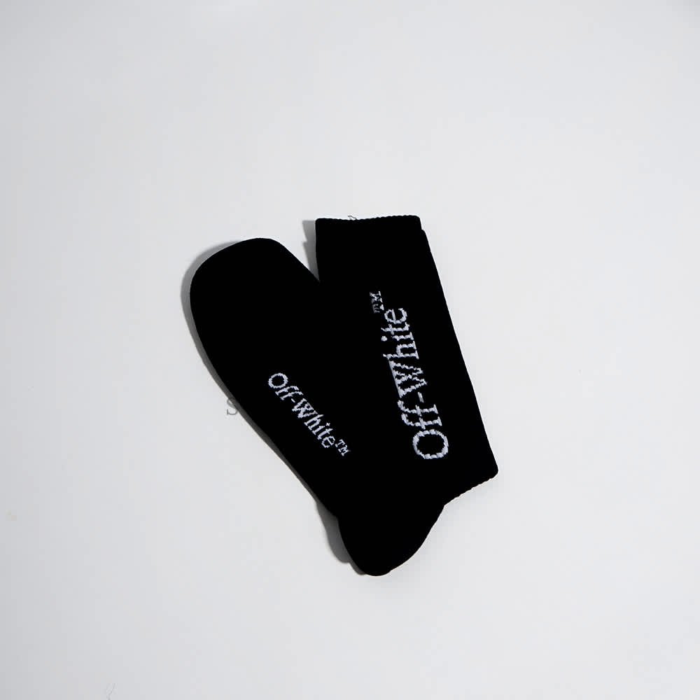 OFF WHITE Sock Mid Bookish Calf Black