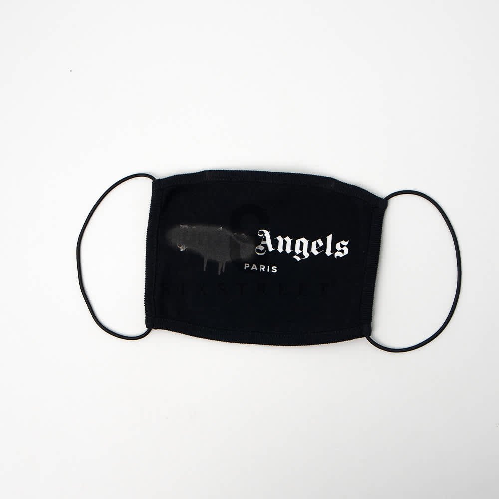 PALM ANGELS Mask Spray Logo Black White