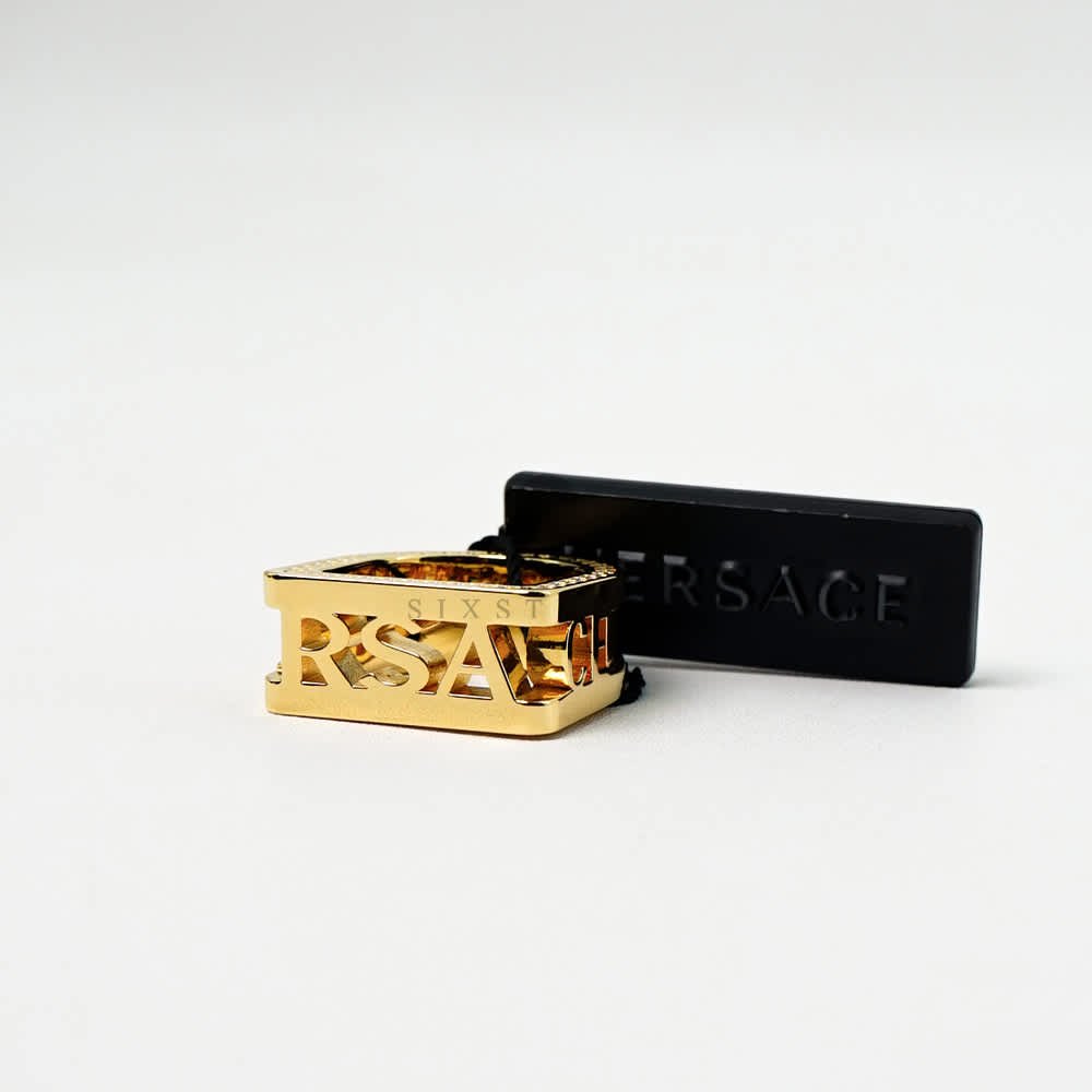 VERSACE Ring Gold Cut out Logo