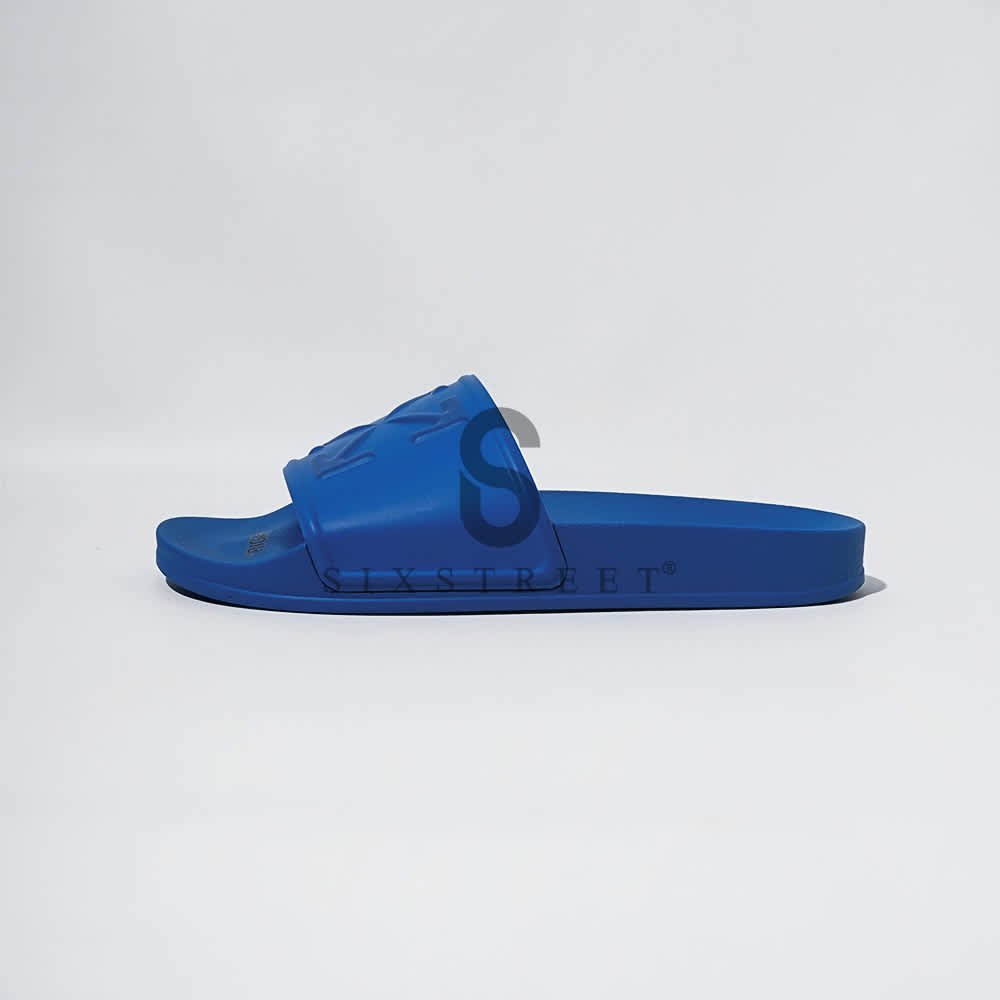 OFF WHITE Slide Arrows Embossed Blue
