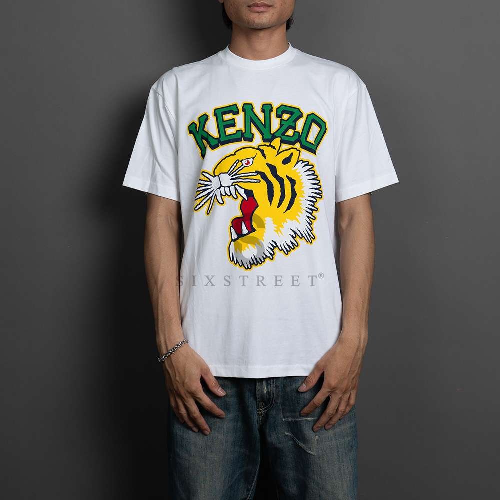 KENZO Tee Big Tiger Head White
