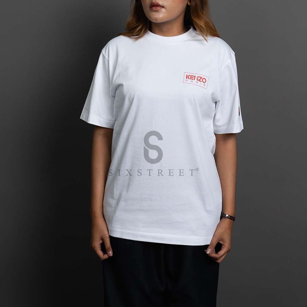 KENZO Tee Paris Logo White