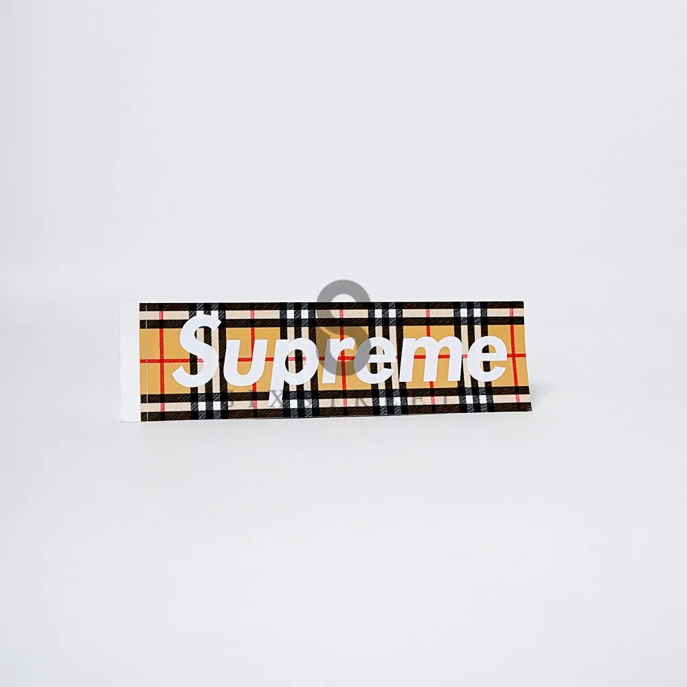SUPREME Sticker Bogo Burberry