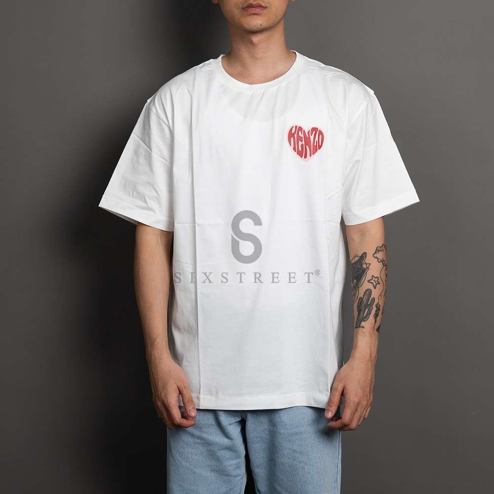 KENZO Tee Heart Logo White