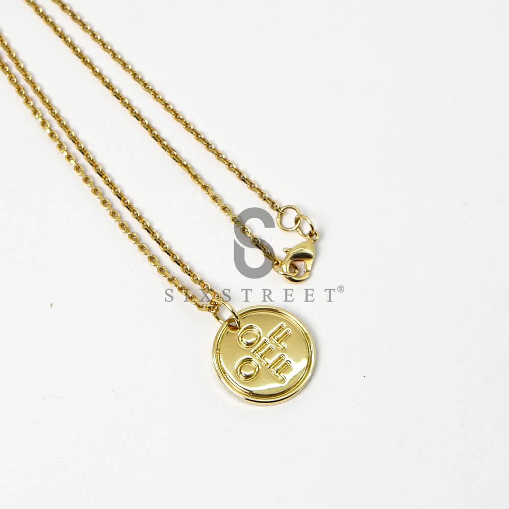 OFF WHITE Necklace Small Logo Cross Gold