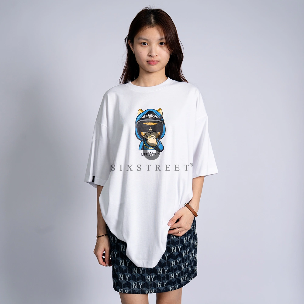 LIFEWORK Tee Dog Hood White
