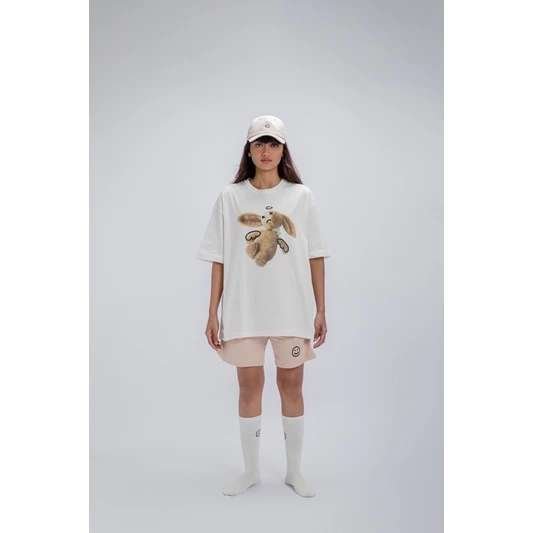FAITH FADE Tee Bunny Broken White