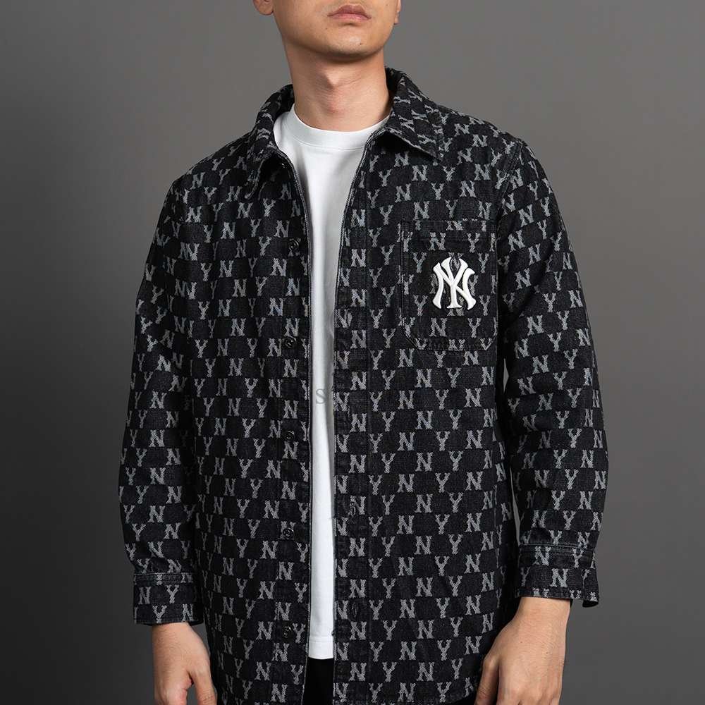 MLB Shirt Monogram All Over NY Black