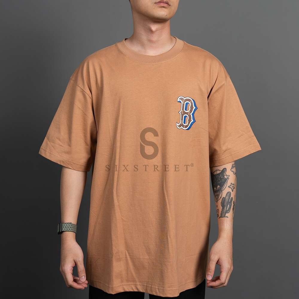 MLB Tee Printed Boston Big Back Logo Brown