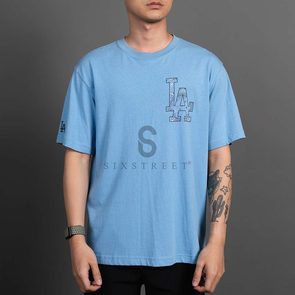 MLB Tee Paisley Megalogo Jazz LA Dodgers Sky Blue