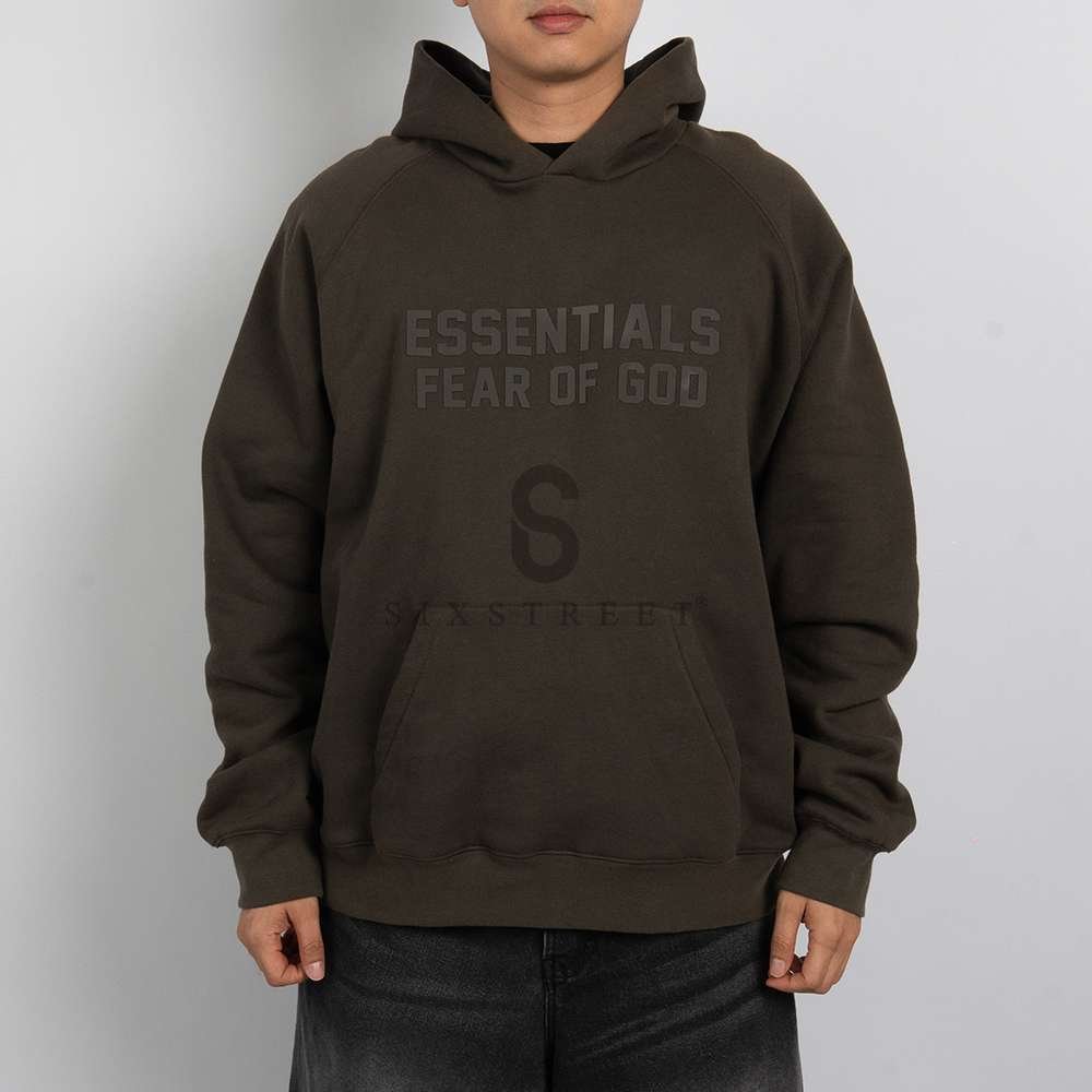 ESSENTIAL Hoodie Off Black