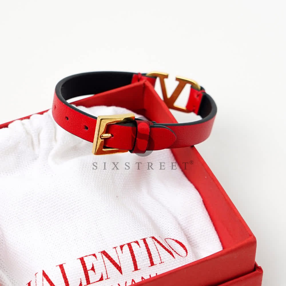 VALENTINO GARAVANI Bracelet VLogo Red
