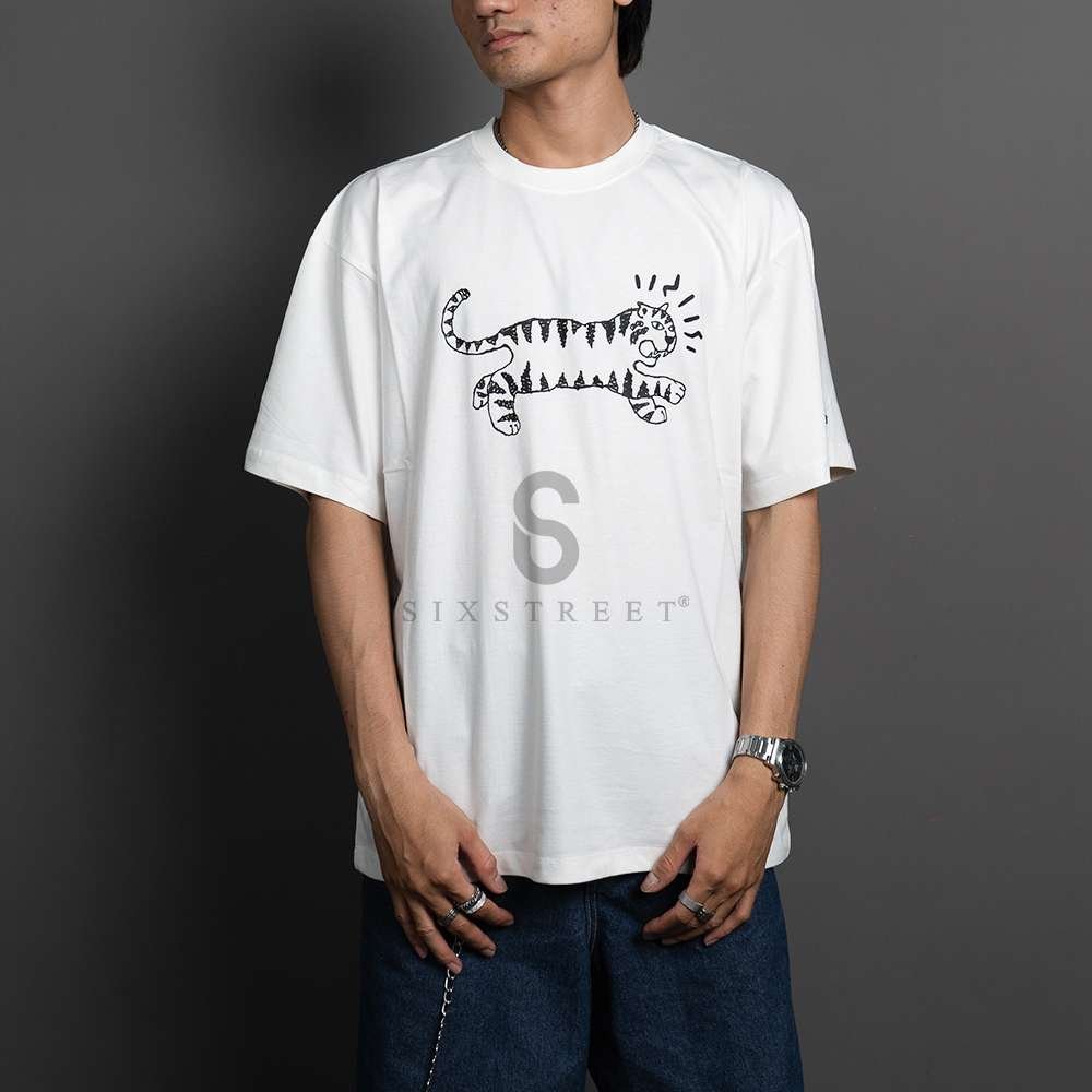 ADLV Tee x HOSHI Tiger Sketch Cream