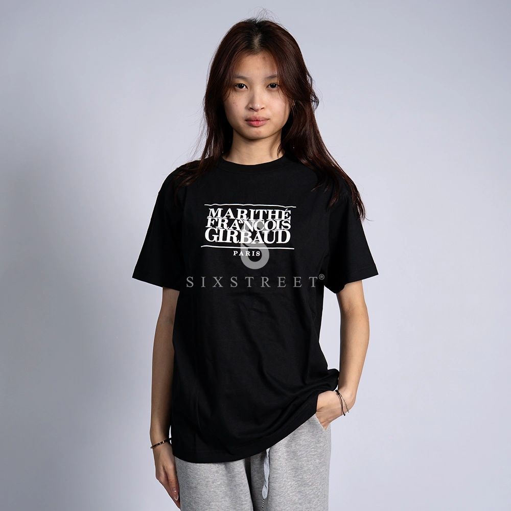 MARITHE Tee Classic Logo Light Black
