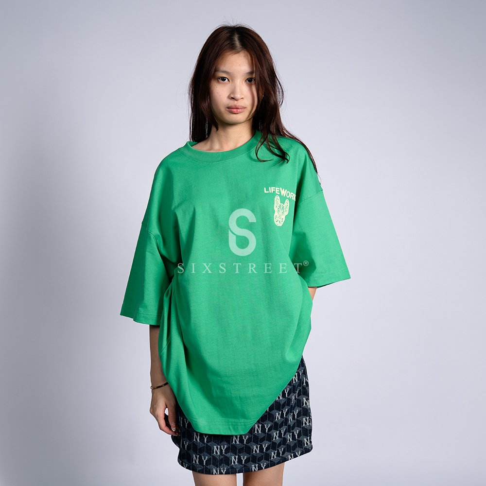 LIFEWORK Tee Suede Radog Chest Green