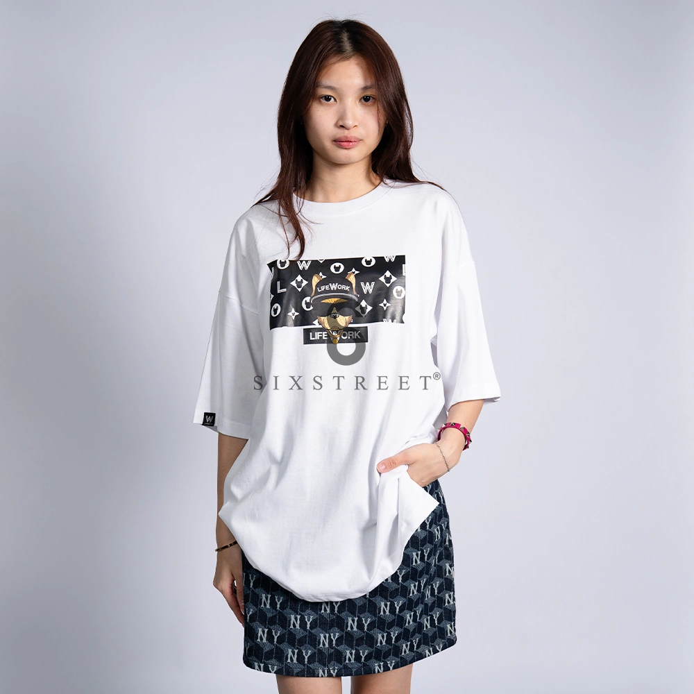LIFEWORK Tee Middle Monogram Paparazzi Box White