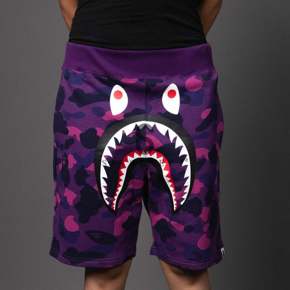 BAPE Short Color Camo Shark Purple