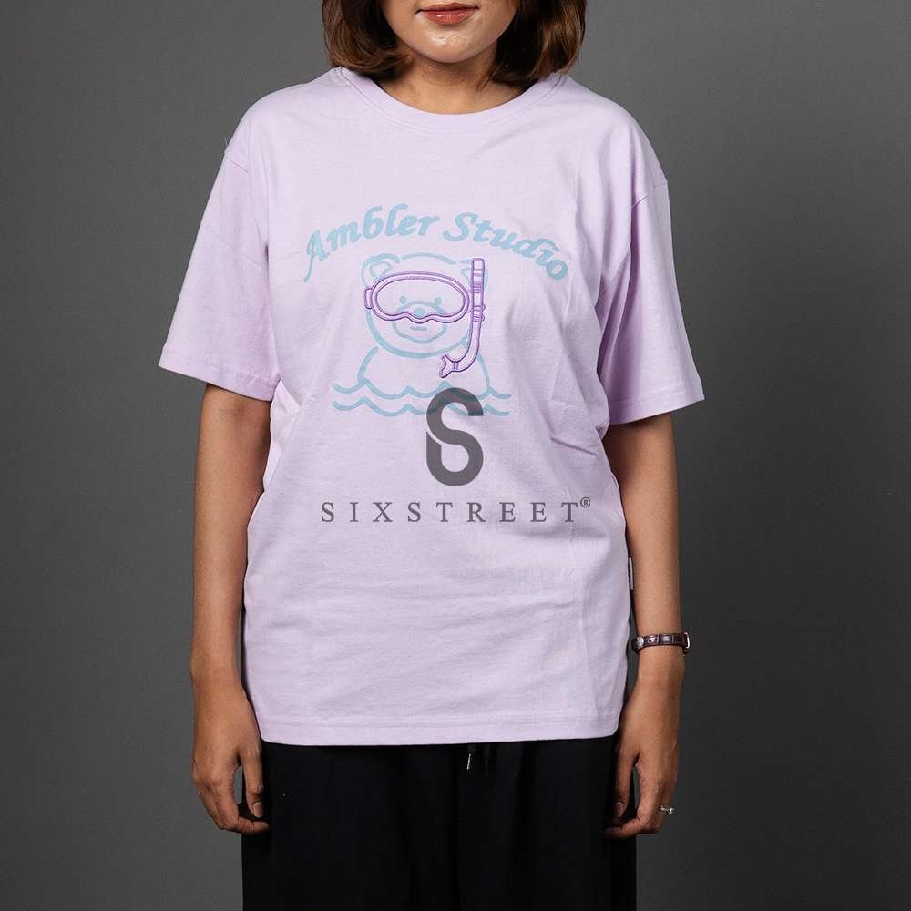 AMBLER Tee Snorkling Bear Purple
