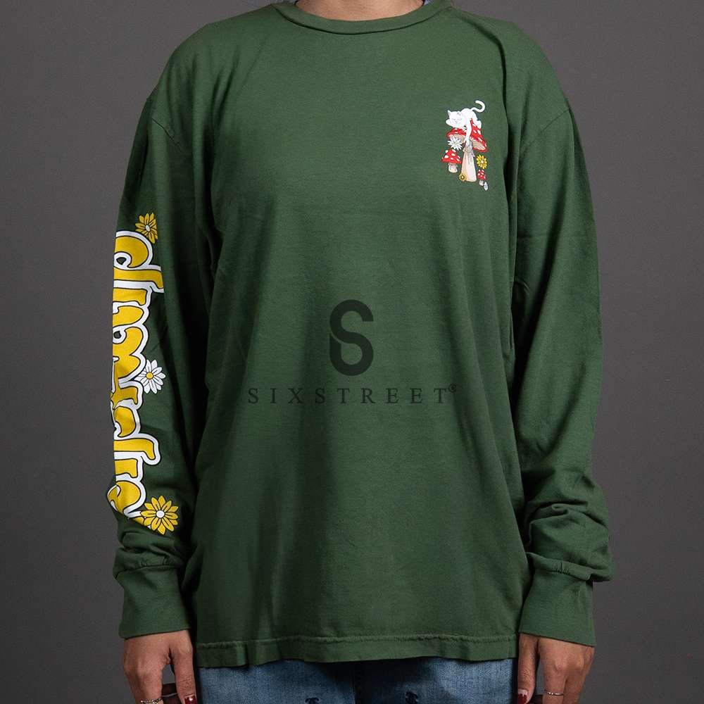RIPNDIP L/S Cartepillar Garden Olive