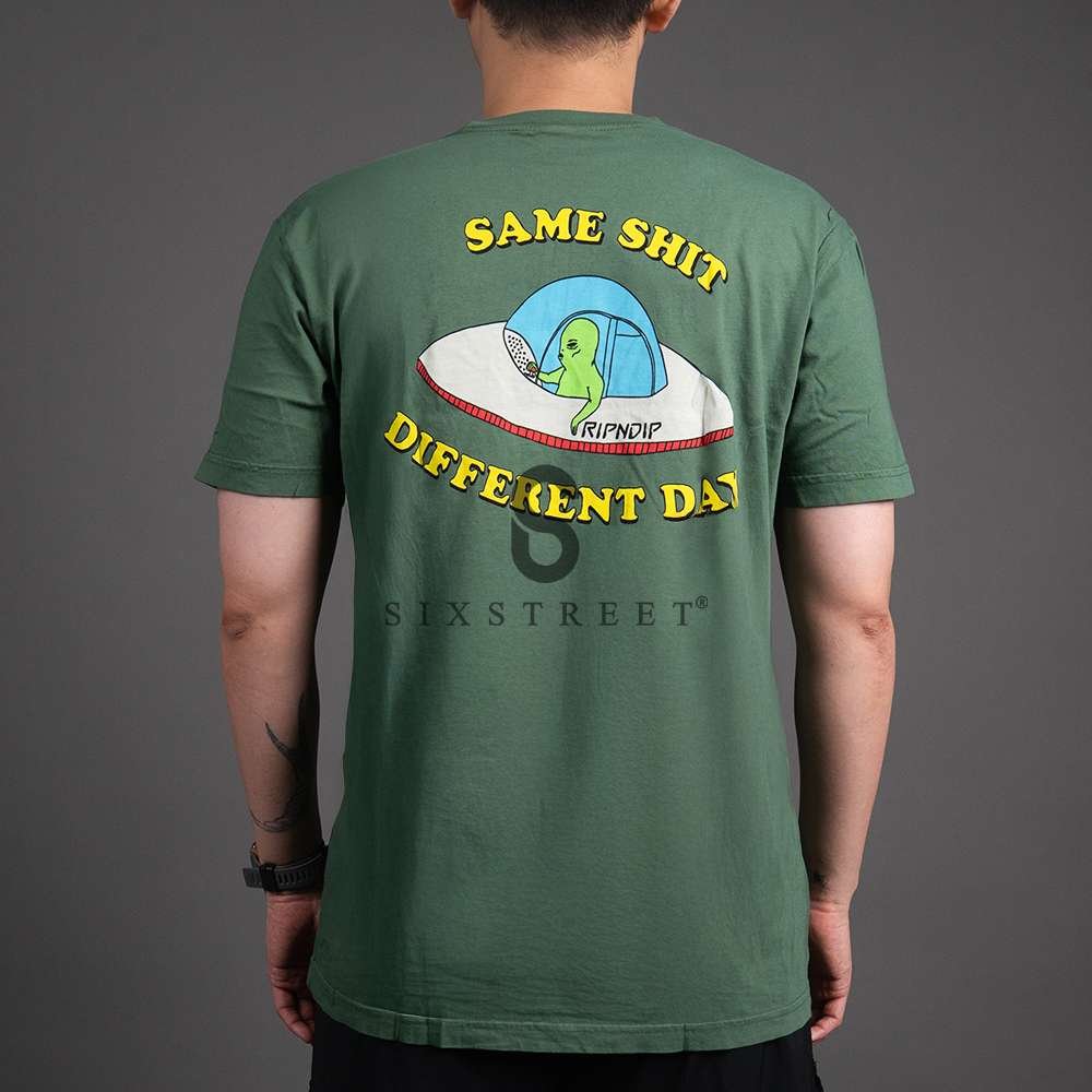RIPNDIP Tee Same Shit Different Day Olive