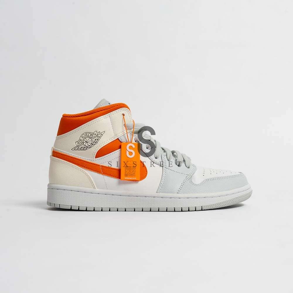 JORDAN 1 Mid Starfish Pure Platinum CW7591100