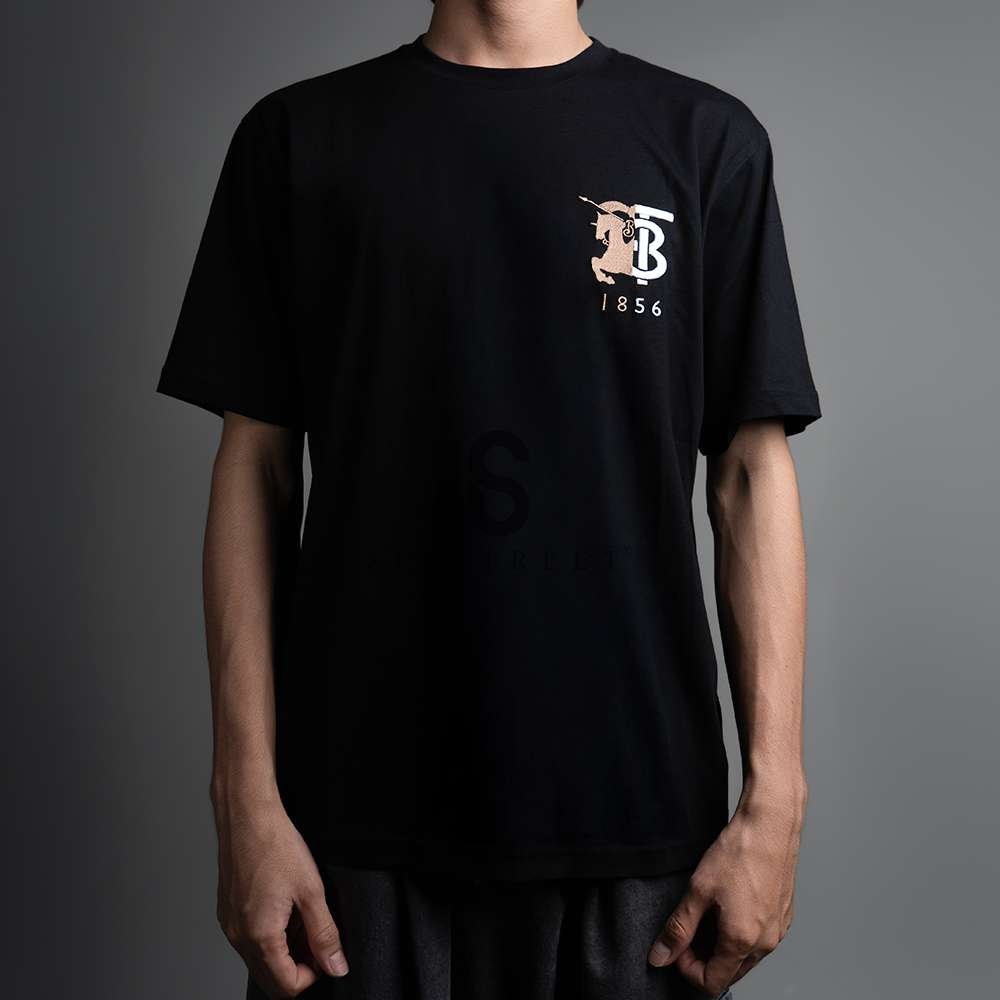 Burberry Tee Contrast Logo Black