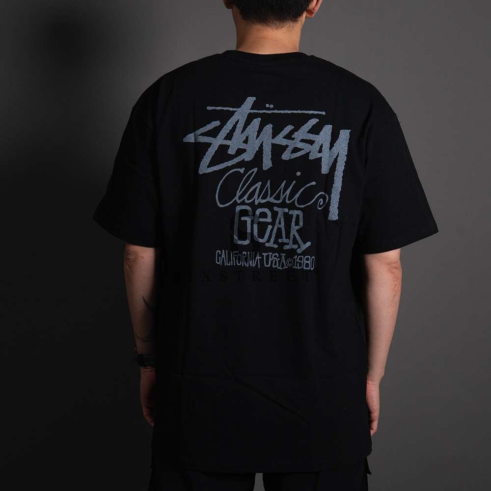 STUSSY Tee Classic Gear Black