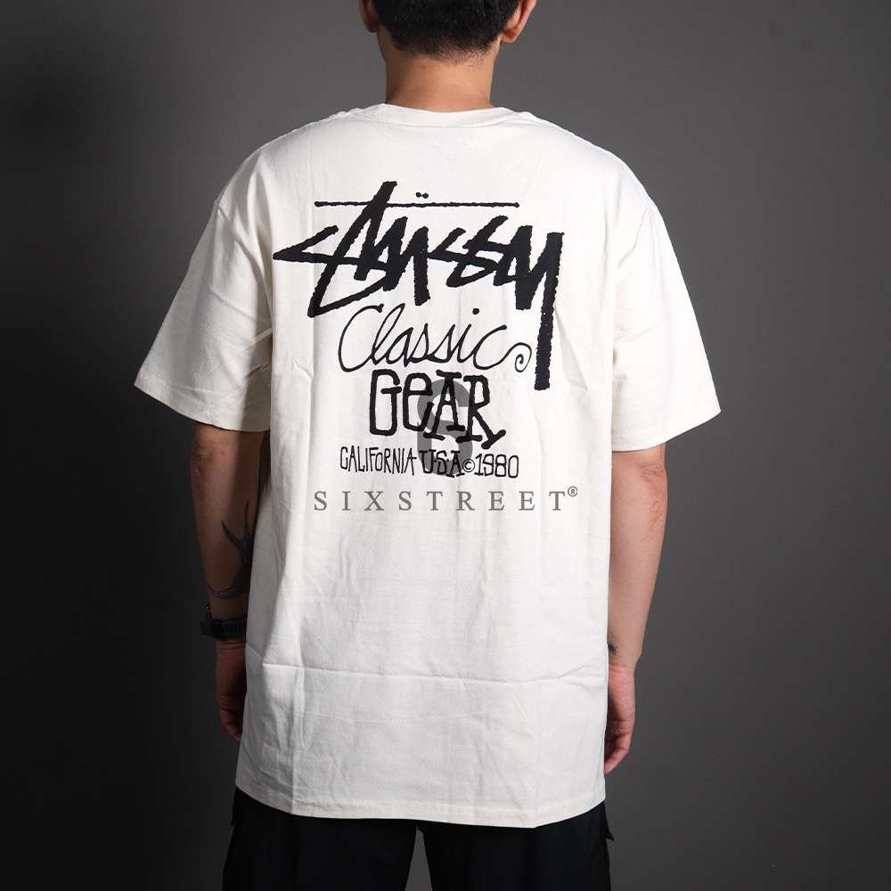 STUSSY Tee Classic Gear Cream