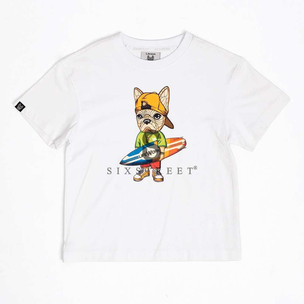 LIFEWORK KIDS Tee Hipdog Surfing White