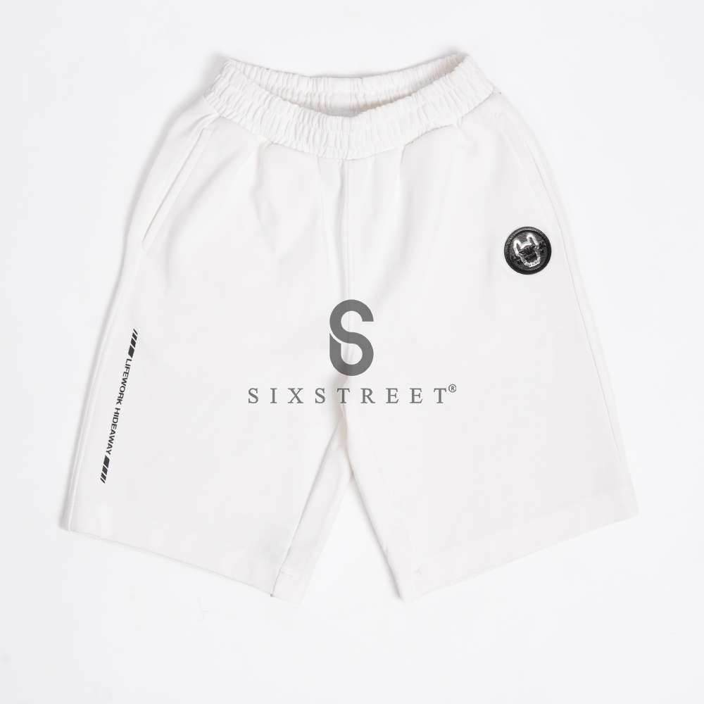 LIFEWORK KIDS Short Elasticated Waist Cotton White