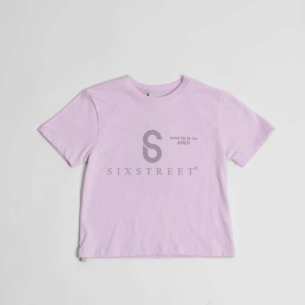 ADLV KIDS Tee Basic Logo Light Purple