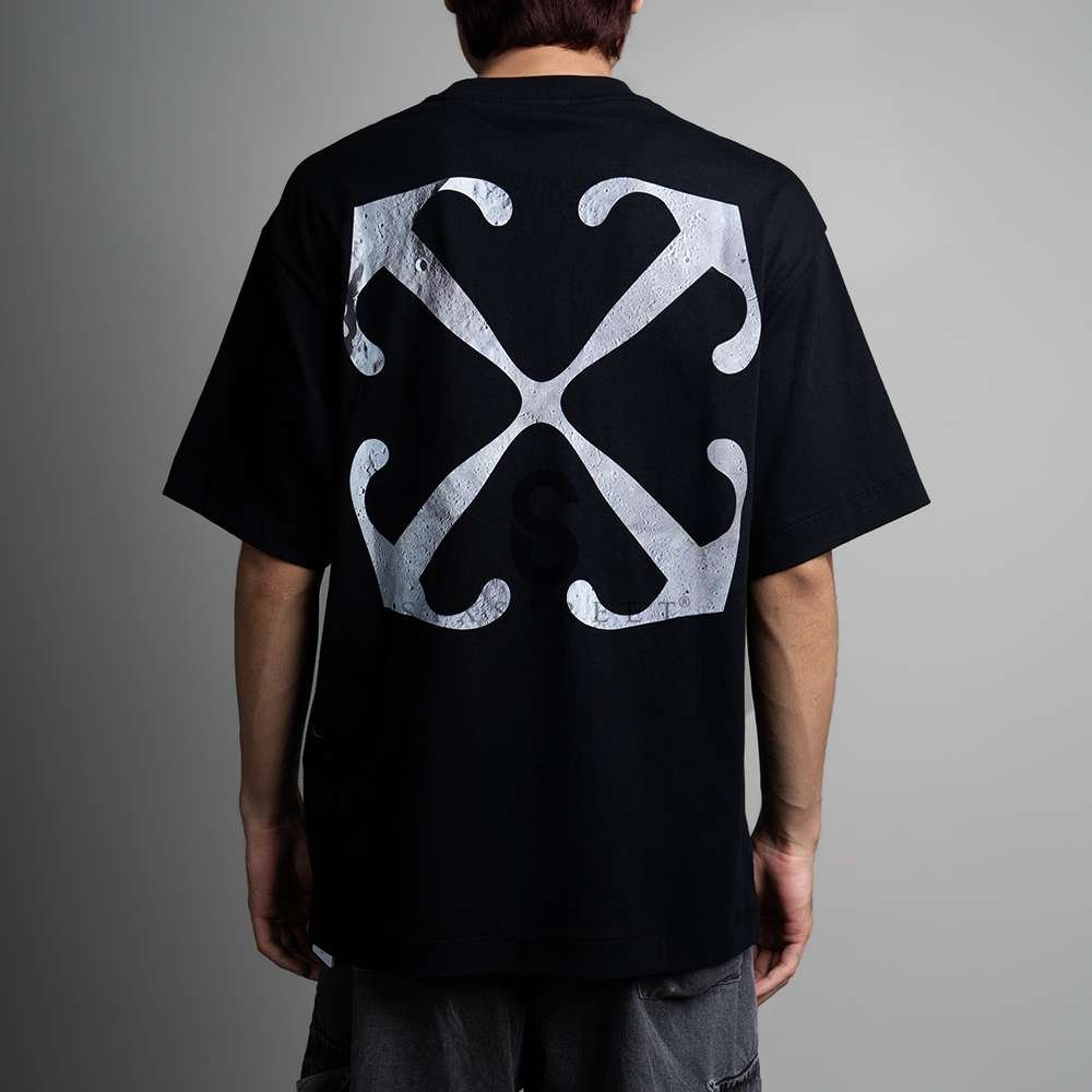 OFF WHITE Tee Lunar Arrow Skate Grey Black