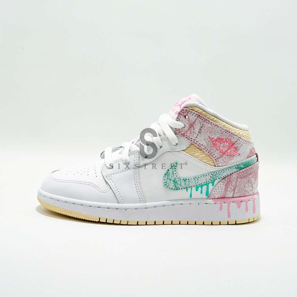 JORDAN 1 Mid Paint Drip GS DD1666100