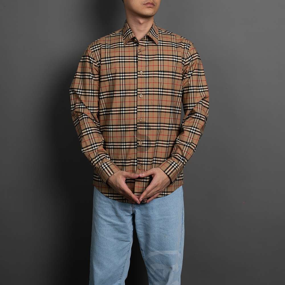 BURBERRY L/S Small Scale Brown