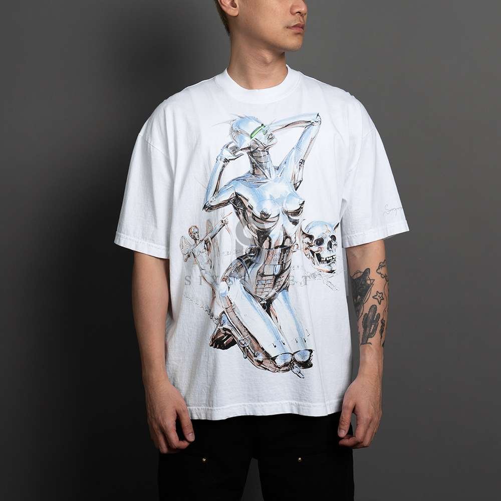 COMPLEX Tee Skull Robot White